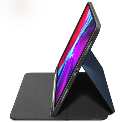 Кожаный чехол-книжка LAUT PRESTIGE FOLIO для iPad Air 10.9” (2020) - Blue (L_IPD20_PR_BL), цена | Фото