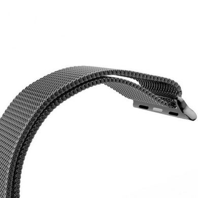 Металевий ремінець STR Milanese Loop Band for Apple Watch 38/40/41 mm (Series SE/7/6/5/4/3/2/1) - Space Black, ціна | Фото