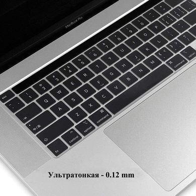Накладка на клавиатуру STR для MacBook Pro 13 (2020) / Pro 16 (2019) - Прозрачная EU, цена | Фото