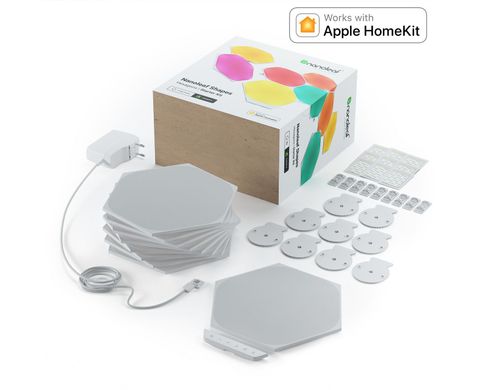Розумна система освітлення Nanoleaf Shapes - Hexagon Starter Kit Apple Homekit - 9 шт., ціна | Фото