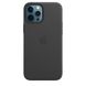Чехол MIC Leather Case for iPhone 12/12 Pro (с MagSafe) - Black, цена | Фото