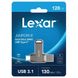 Накопичувач OTG LEXAR JumpDrive D400 USB to Type-C (USB 3.1) 128GB - Gray, ціна | Фото 4