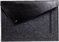 Войлочный чехол-конверт Gmakin для MacBook Pro 13 (2016-2020) / Air 13 (2018-2020) - Черный (GM57-13New), цена | Фото