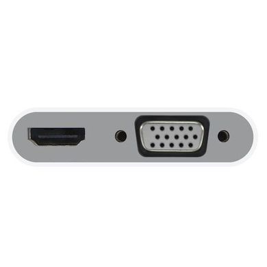 Адаптер Macally USB-C - HDMI+VGA (4K / 1920x1200@60Hz) White (UCVH4K), ціна | Фото