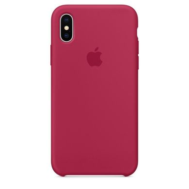Силиконовый чехол Apple iPhone X Silicone Case OEM - Rose Red, цена | Фото