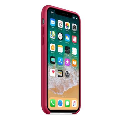 Силиконовый чехол Apple iPhone X Silicone Case OEM - Rose Red, цена | Фото