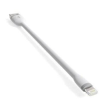 Кабель Satechi Flexible Charging Lightning Cable White 6" (0.15 m) (ST-FCL6W), ціна | Фото