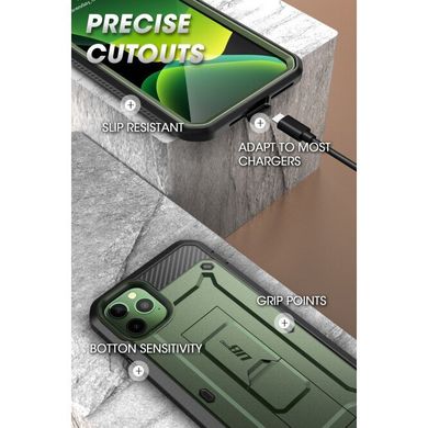 Чохол SUPCASE UB Pro Full Body Rugged Case for iPhone 11 Pro - Metallic Green (SUP-IPH11P-UBPRO-MG), ціна | Фото
