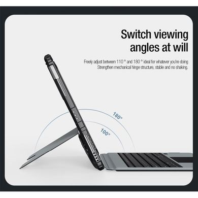 Чехол-клавиатура Nillkin Bumper Combo Keyboard Case for iPad Pro 12.9 (2018 | 2020 | 2021 | 2022) - Black, цена | Фото
