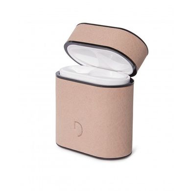 Кожаный чехол Decoded для AirPods из премиальной итальянской кожи со стальным карабином, сахара розовый (D9APC2RE), цена | Фото