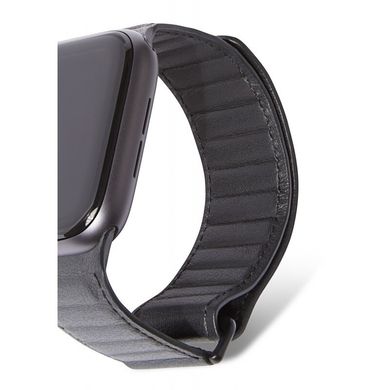 Шкіряний ремінець Decoded Leather Magnetic Traction Strap для Apple Watch 42/44/45 mm (Series SE/7/6/5/4/3/2/1) - Синій (D9AWS44TS1NY), ціна | Фото