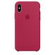 Силиконовый чехол Apple iPhone X Silicone Case OEM - Rose Red, цена | Фото 1