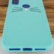 Силіконова накладка 3D Cat для Xiaomi Redmi 7 - Бірюзовий, ціна | Фото 3