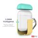 Чехол с карабином для Apple AirPods AHASTYLE Two Color Silicone Case with Carabiner for Apple AirPods - Yellow/Mint Green (AHA-01460-YYM), цена | Фото 3