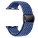 Тканинний ремінець STR Braided with Magnetic Buckle for Apple Watch 49/42/44/45 mm - Black, ціна | Фото