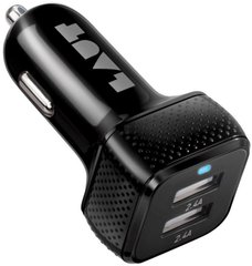 Авто ЗУ LAUT POWER DASH 7.8 трех портовое с USB-C порт 5V (3A), USB-A порт 12W (2.4A) и FAST Charge USB-A с 5V 9V 12V и LED индикатором, черный (LAUT_PD05_BK), цена | Фото