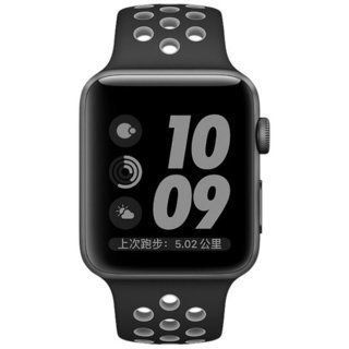 Ремешок Coteetci W12 Nike серый + чёрный для Apple Watch 38mm, цена | Фото
