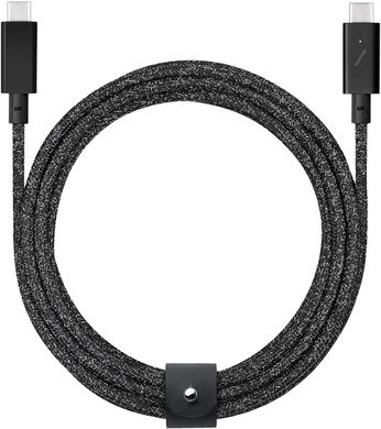Кабель Native Union Belt Cable USB-C to USB-C Pro Zebra (2.4 m) (BELT-C-ZEB-PRO-NP), ціна | Фото