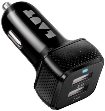 Автомобільний зарядний пристрій LAUT Power Dash 12W with USB-C and Fast Charge - Black (LAUT_PD05_BK), ціна | Фото