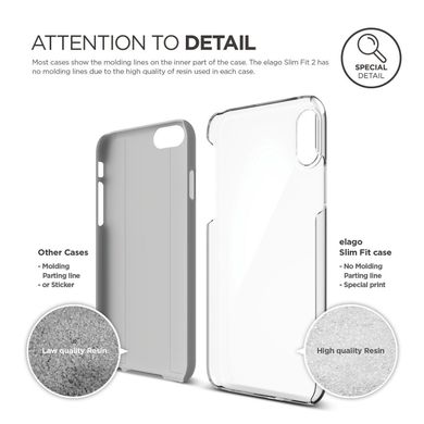 Elago Slim Fit 2 Case Matt Black for iPhone X (ES8SM2-SFBK), ціна | Фото