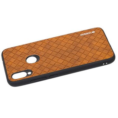 Шкіряна накладка VORSON Braided leather series для Xiaomi Redmi Note 7 / Note 7 Pro / Note 7s - Коричневий, ціна | Фото