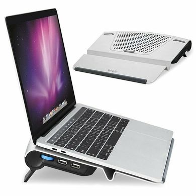 Підставка для ноутбука WIWU S300 Fan Laptop Stand - Silver, ціна | Фото