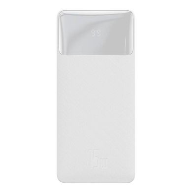 Портативний акумулятор Baseus Bipow Digital Display 15W 20000mAh - White (PPDML-J02), ціна | Фото