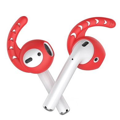 Силіконові тримачі для Apple AirPods AHASTYLE Silicone Ear Hooks for Apple AirPods - 3 pairs, White (AHA-01140-WHT), ціна | Фото