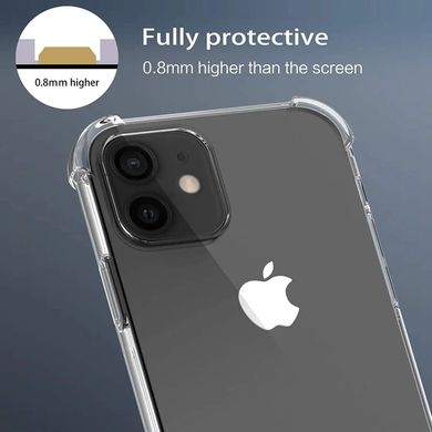 Силіконовий протиударний чохол MIC WXD силікон 0.8 mm для iPhone 14 - Clear, ціна | Фото