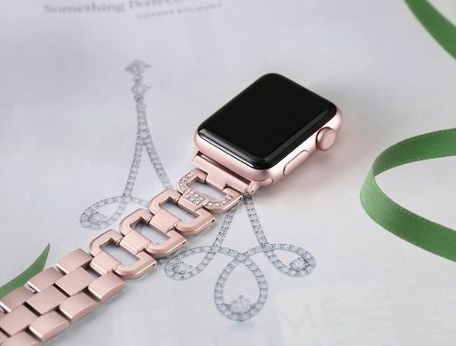 Ремінець для Apple Watch 42/44/45 mm (Series SE/7/6/5/4/3/2/1) STR Bling Band - Silver, ціна | Фото
