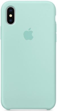 Силіконовий чохол Apple iPhone X Silicone Case OEM - Marine Green, ціна | Фото