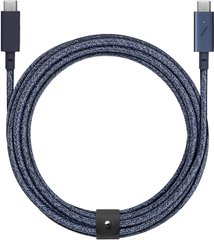 Кабель Native Union Belt Cable USB-C to USB-C Pro Zebra (2.4 m) (BELT-C-ZEB-PRO-NP), цена | Фото