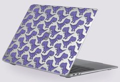 Пластиковая прозрачная накладка Oriental Case (Violet Dinos) для MacBook Pro 14 (2021) M1