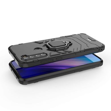 Ударопрочный чехол Transformer Ring под магнитный держатель для Xiaomi Redmi Note 8T - Черный / Soul Black, цена | Фото