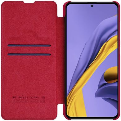 Кожаный чехол (книжка) Nillkin Qin Series для Samsung Galaxy A51 - Красный, цена | Фото