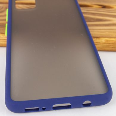 TPU+PC чохол Color Buttons Shield для Samsung Galaxy A51 - Сине-Зелений / Marine Blue, ціна | Фото