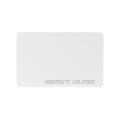 Бесконтактная карта EM-Marine 0,8мм, белая, цена | Фото