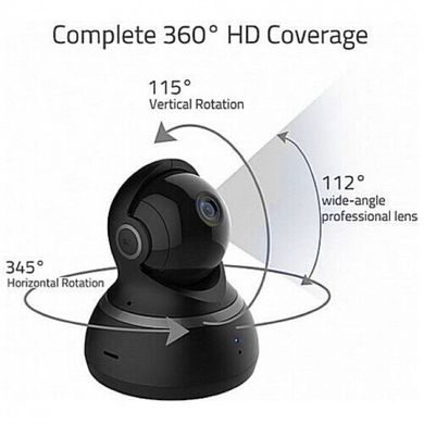 IP-камера Xiaomi YI Cloud Dome Camera 360 1080P Black (YI-93006), ціна | Фото