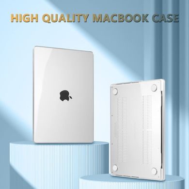 Пластиковый глянцевый чехол-накладка STR Crystal PC Hard Case for MacBook Air 13.6 (2022) M2 - Прозрачный, цена | Фото
