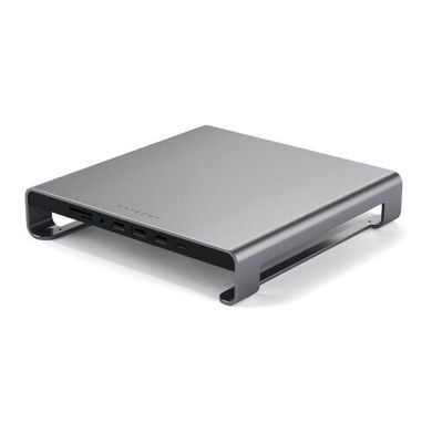 Хаб Satechi Aluminum Monitor Stand Hub Space Gray for iMac (ST-AMSHM), ціна | Фото