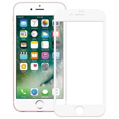 Захисне скло Lunatik Premium Tempered Glass 3D Full Protection White for iPhone 7/8/SE (2020), ціна | Фото