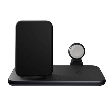 Док-станция Zens Stand + Watch 4 in 1 Aluminium Wireless Charger Black with 45W USB-C PD Wall Charger (ZEDC15B/00), цена | Фото