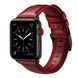 Ремешок STR Crazy Horse Retro Style Leather Band for Apple Watch 42/44/45 mm (Series SE/7/6/5/4/3/2/1) - Red, цена | Фото 2