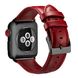 Ремешок STR Crazy Horse Retro Style Leather Band for Apple Watch 42/44/45 mm (Series SE/7/6/5/4/3/2/1) - Red, цена | Фото