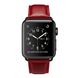 Ремешок STR Crazy Horse Retro Style Leather Band for Apple Watch 42/44/45 mm (Series SE/7/6/5/4/3/2/1) - Red, цена | Фото 3