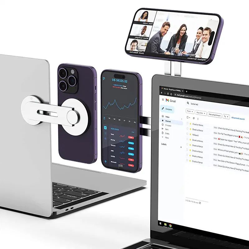 Тримач з MagSafe STR Magnetic Phone Holder for Laptop C21