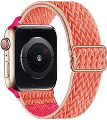 Тканинний ремінець STR Buckle Solo Loop for Apple Watch 45/44/42 mm (Series SE/7/6/5/4/3/2/1) - Wine Red, ціна | Фото