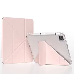 Силіконовий чохол-книжка з тримачем для стілуса STR Liuli 4 Origami Cover for iPad Pro 12.9 (2018-2022) | Air 13 (2024) - Pink