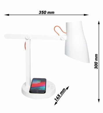 Настільна лампа NOUS S5 з бездротовою зарядкою, ціна | Фото