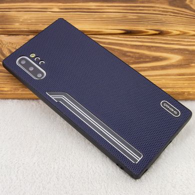 TPU чехол SHENGO Textile series для Samsung Galaxy Note 10 Plus - Черный, цена | Фото